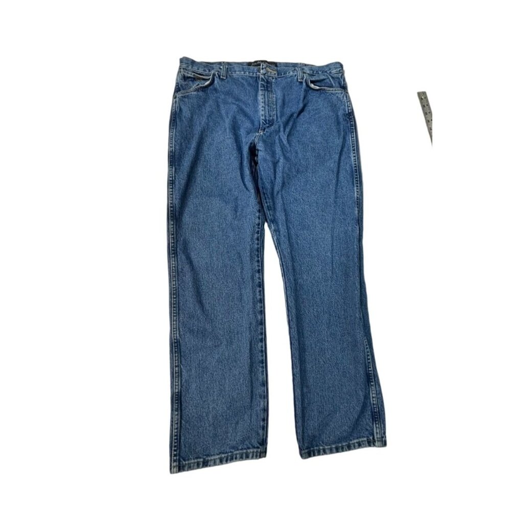 Vtg George Strait Jeans Wrangler Cowboy Cut Regular Fit 38x30 Denim Straight Leg
